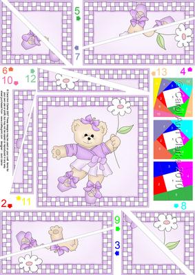 Ballet Teddy Quick Card Twisted Spiral Side Stacker