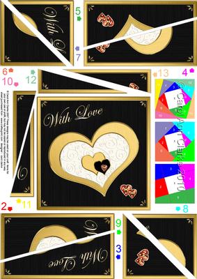 Elegant Hearts Quick Card Twisted Spiral Side Stacker