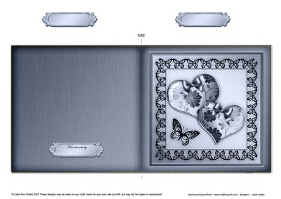 Elegant Romance Cut and Fold Card