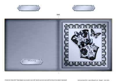 Elegant Boudoir Cut and Fold Card