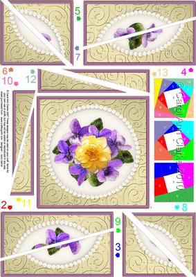 Flowers and Pearls Twisted Spiral Side Stacker