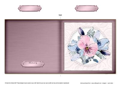 Posy and Pearls Cut and Fold Card