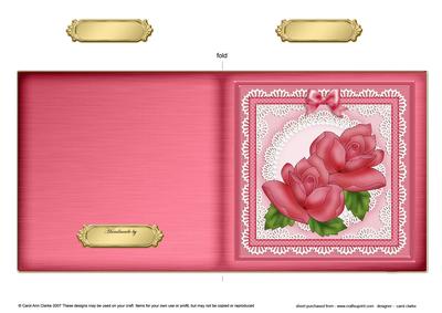 Just Roses Cut and Fold Card