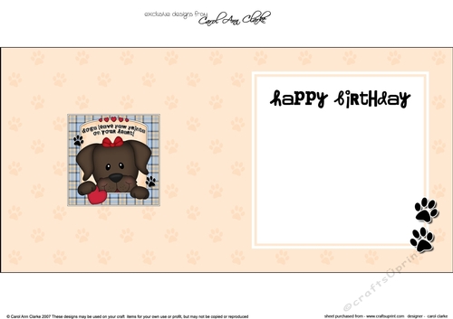 Square landscape insert - Dogs Leave Paw Prints - Chocolate Labrador Dog Velvet