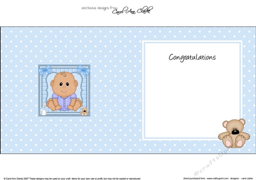 Cute Ethnic New Baby square landscape insert