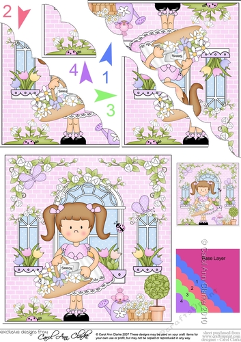 Rose Cottage Girlz Scalloped Corner Stacker