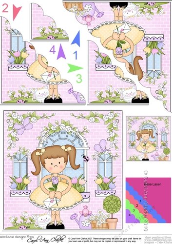 Rose Cottage Girlz Scalloped Corner Stacker