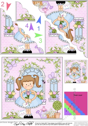 Rose Cottage Girlz Scalloped Corner Stacker