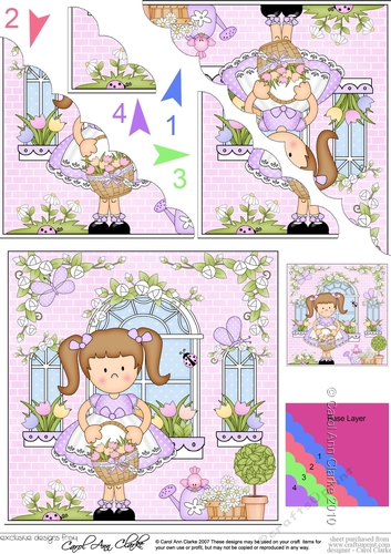 Rose Cottage Girlz Scalloped Corner Stacker