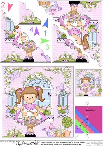Rose Cottage Girlz Scalloped Corner Stacker