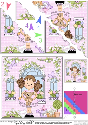 Rose Cottage Girlz Scalloped Corner Stacker