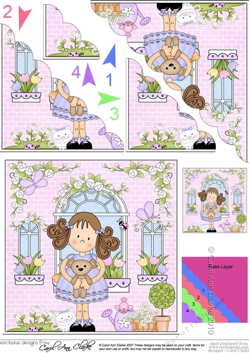 Rose Cottage Girlz Scalloped Corner Stacker