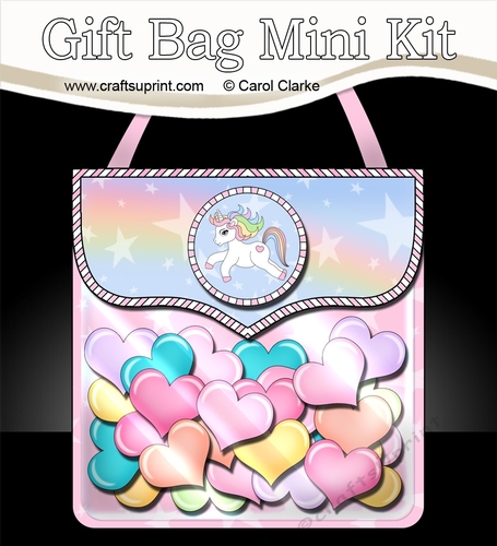 3D Gift Bag Mini Kit - My Cute Little Unicorn