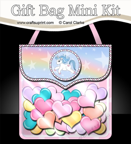 3D Gift Bag Mini Kit - My Cute Little Unicorn