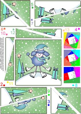 Xmas Poodle Quick Card Twisted Spiral Side Stacker