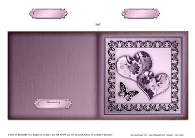 Elegant Romance Cut and Fold Card