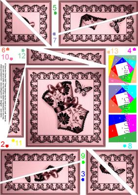 Elegant Boudoir Quick Card Twisted Spiral Side Stacker