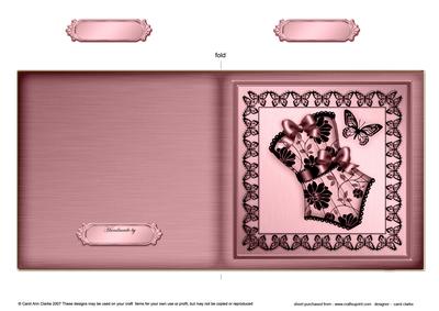 Elegant Boudoir Cut and Fold Card