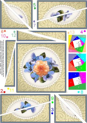 Flowers and Pearls Quick Card Twisted Spiral Side Stacker
