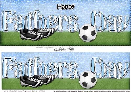 Large DL HAPPY FATHERS DAY 3D decoupage