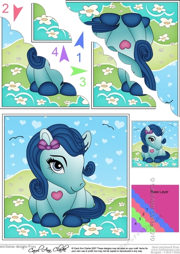 Cute Little Pony Scalloped Corner Stacker