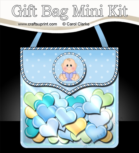 3D Gift Bag Mini Kit - Cute Little Ethnic New Baby Boy