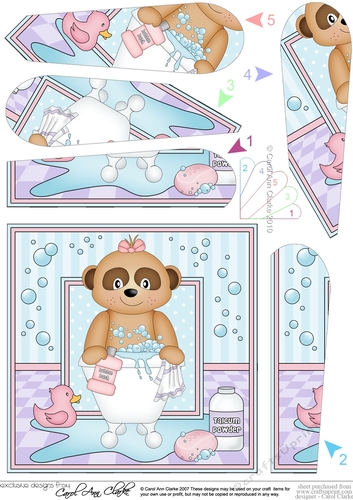 Cute Little Baby Meerkat Bathtub Fan Pyramage Topper