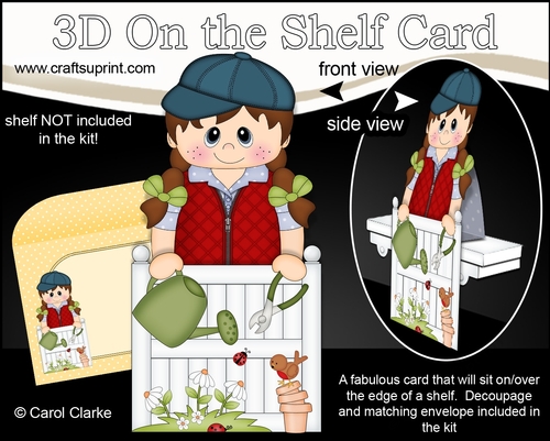 3D On the Shelf Card Kit - In the Garden - All is Blooming for Young Girl Shavon