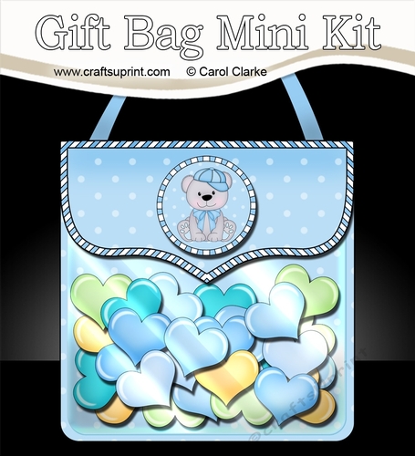3D Gift Bag Mini Kit - Cute Little Teddy