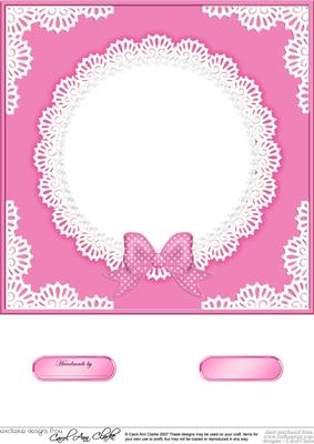 8 x 8 Pearls and Lace Card Front