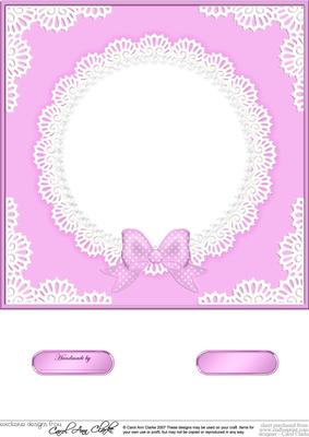 8 x 8 Pearls and Lace Card Front