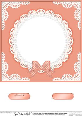 8 x 8 Pearls and Lace Card Front
