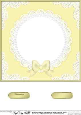 8 x 8 Pearls and Lace Card Front