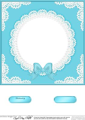 8 x 8 Pearls and Lace Card Front