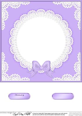 8 x 8 Pearls and Lace Card Front