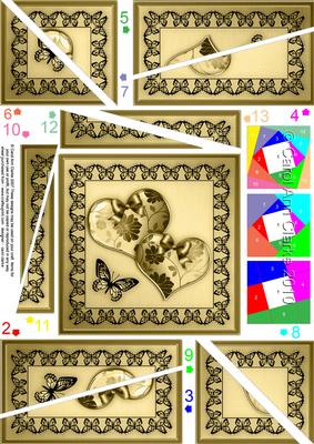 Elegant Romance Quick Card with Twisted Spiral Side Stacker