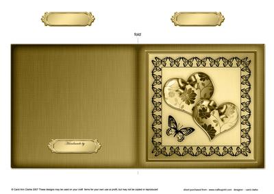 Elegant Romance Cut and Fold Card