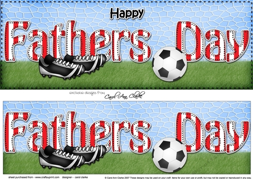 Large DL HAPPY FATHERS DAY 3D decoupage