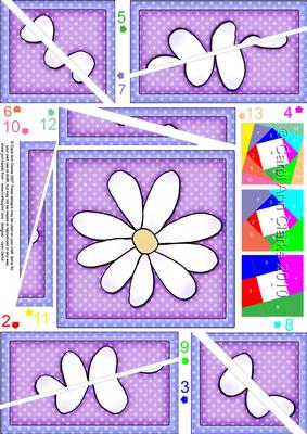 Daisy Quick Card with Twisted Spiral Side Stacker