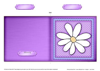 Daisy Cut and Fold Card
