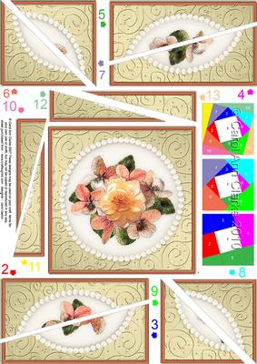 Flowers and Pearls Quick Card Twisted Spiral Side Stacker