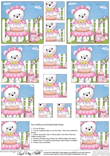 Teddy Tess Pyramage sheet