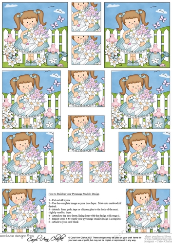 Cute Girlz Pyramage sheet