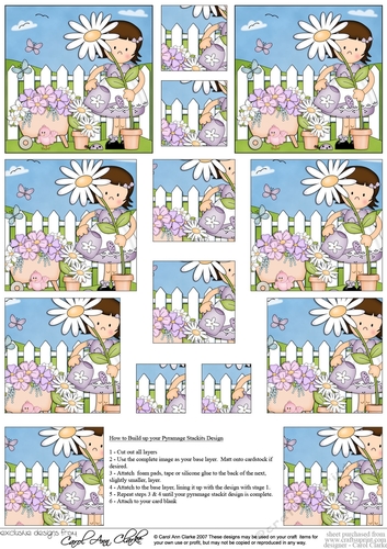 Cute Girlz Pyramage sheet
