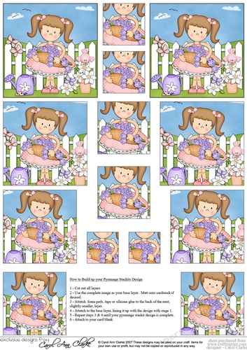 Cute Girlz Pyramage sheet
