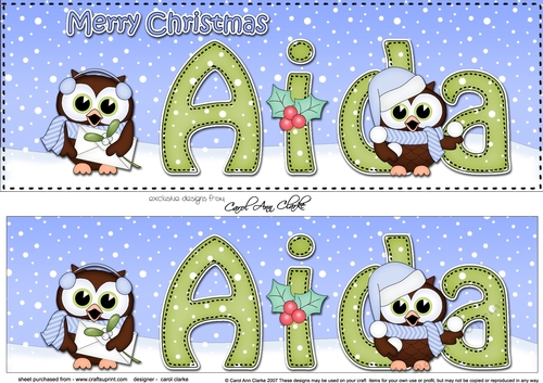 Large DL Merry Christmas ADEL 3D decoupage 