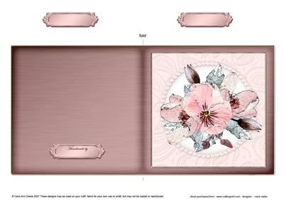 Posy and Pearls Cut and Fold Card