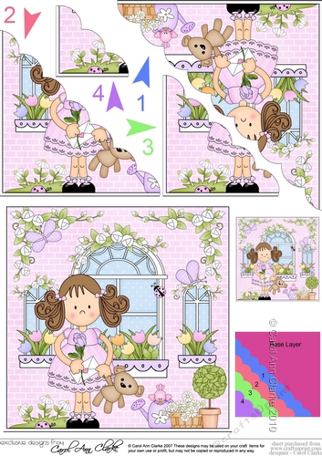 Rose Cottage Girlz Scalloped Corner Stacker