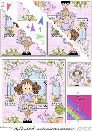 Rose Cottage Girlz Scalloped Corner Stacker