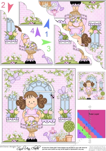 Rose Cottage Girlz Scalloped Corner Stacker